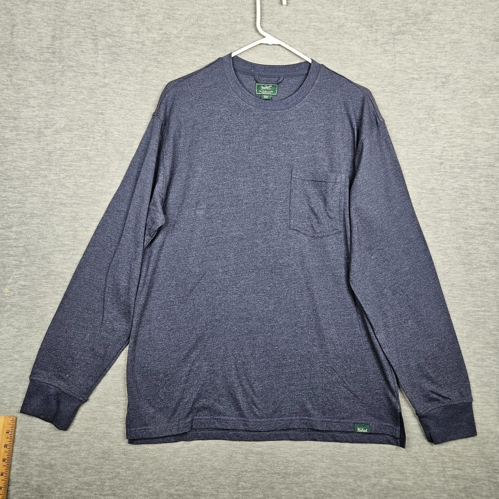 Woolrich The Green Label Collection Men's Blue Long Sleeve Crew Neck Tee Sz S